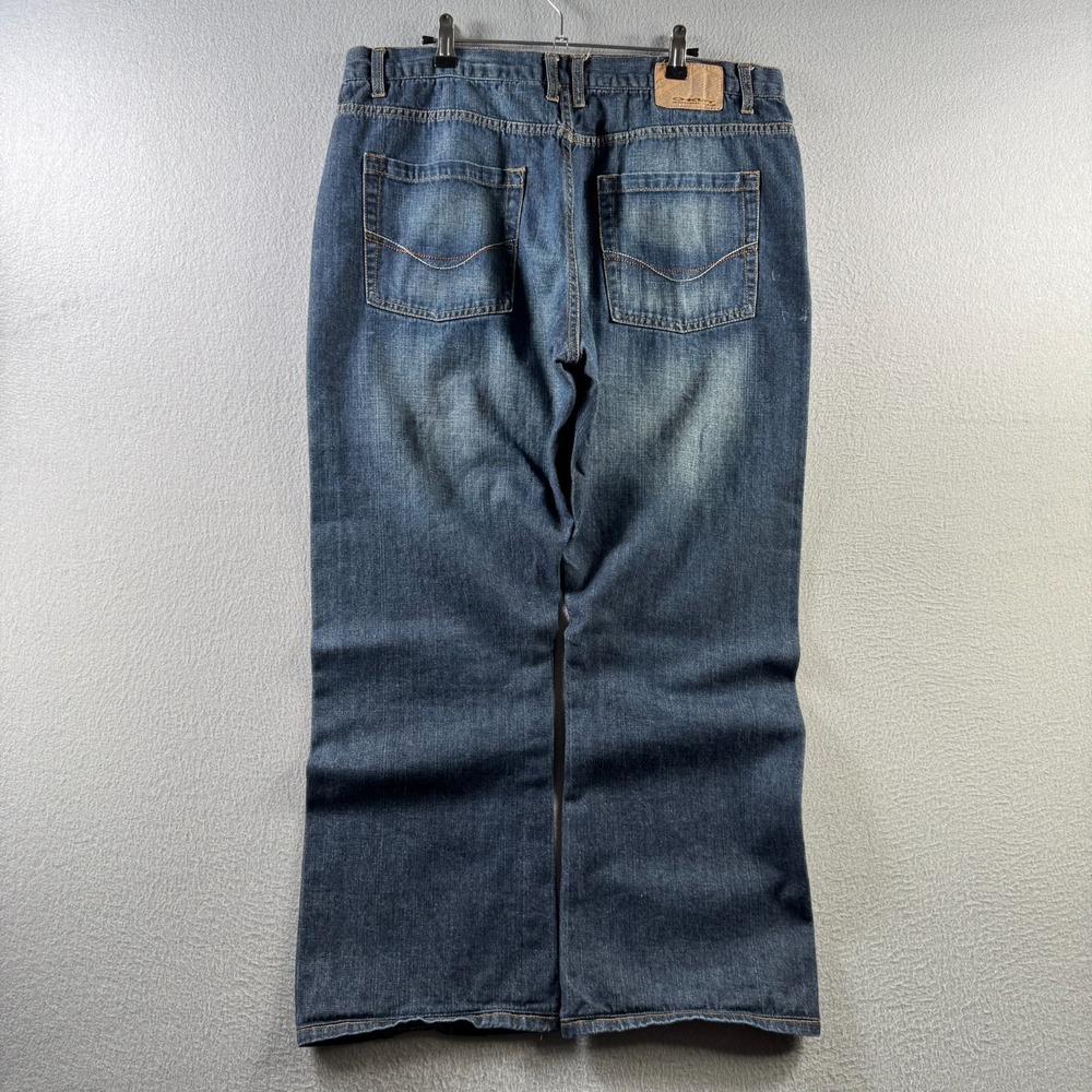 Oakley Jeans Mens 38x32 (Fits 37x29) Blue Denim Loose Fit Bootcut Baggy Y2K